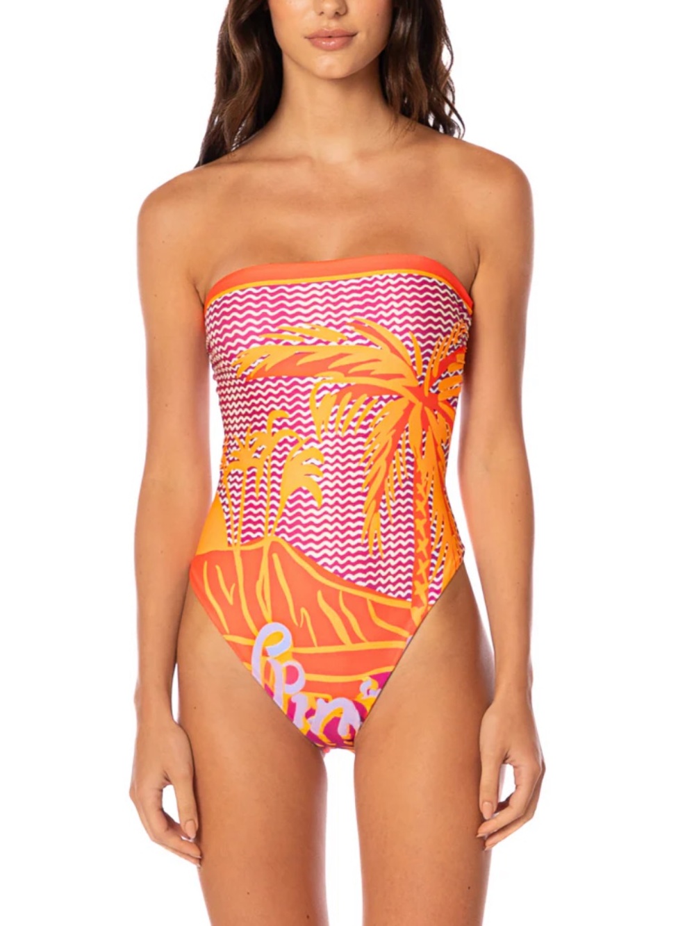 Maaji Aloha Dream Ohana Signature Cut Bandeau One Piece NWOT